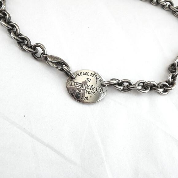 TIFFANY&Co. Return to Necklace Silver 925 Ladies Accessories Total length 37cm - Picture 2 of 8